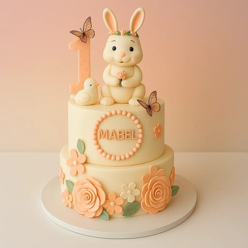 Bunny Garden Cake