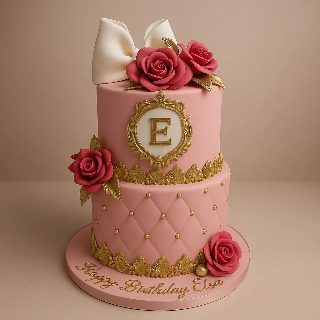 Elegant Rose Cake