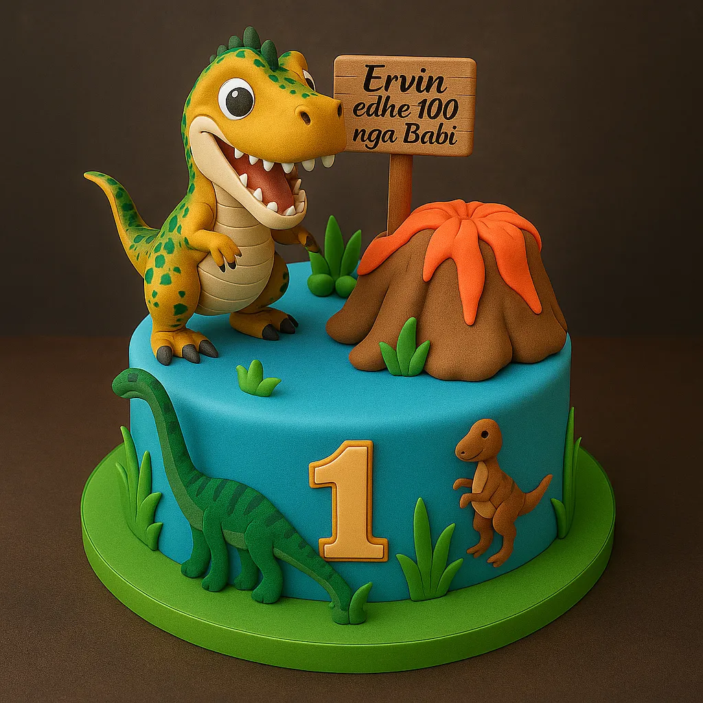 Dino Birthday Cake